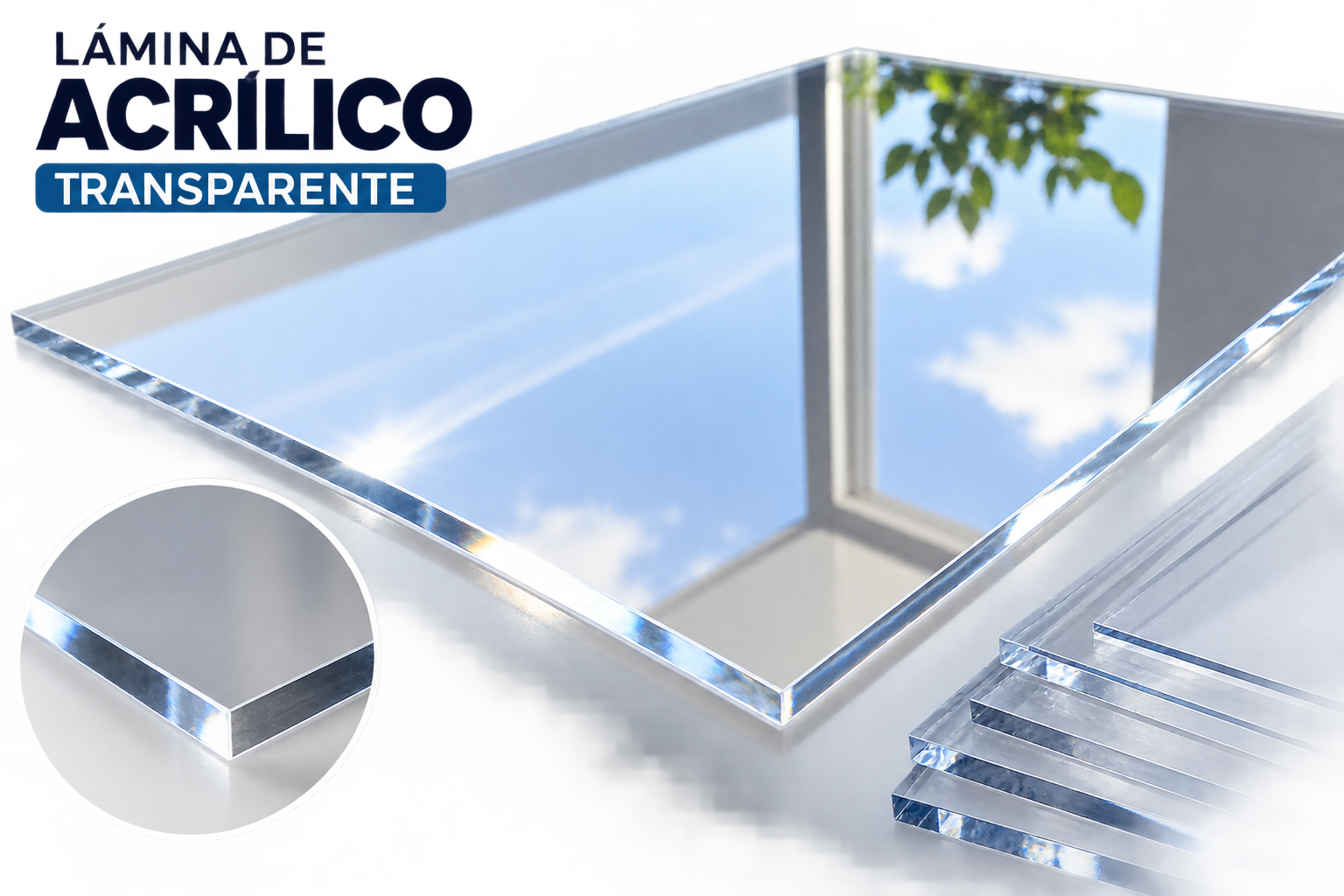 Imagen de acrílico transparente